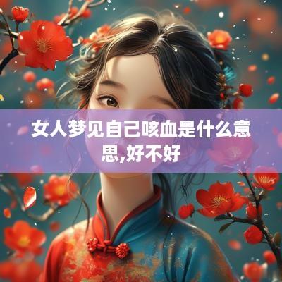 女人梦见自己咳血是什么意思,好不好