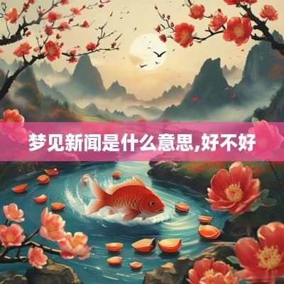 梦见新闻是什么意思,好不好