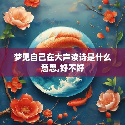 梦见自己在大声读诗是什么意思,好不好