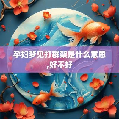 孕妇梦见打群架是什么意思,好不好