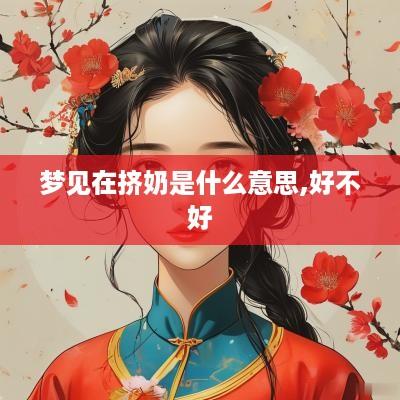 梦见在挤奶是什么意思,好不好