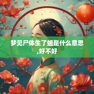 梦见尸体生了蛆是什么意思,好不好