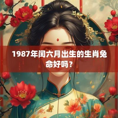 1987年闰六月出生的生肖兔命好吗？