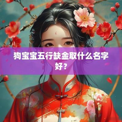 狗宝宝五行缺金取什么名字好？