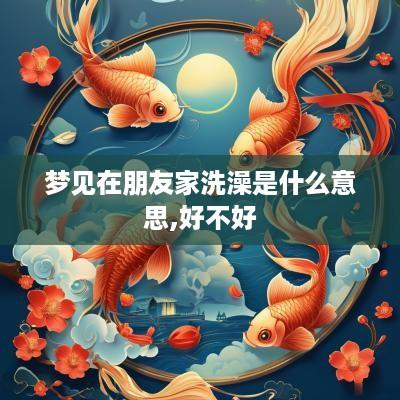梦见在朋友家洗澡是什么意思,好不好