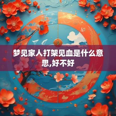 梦见家人打架见血是什么意思,好不好