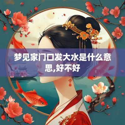 梦见家门口发大水是什么意思,好不好