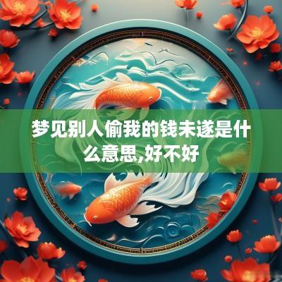 梦见别人偷我的钱未遂是什么意思,好不好