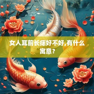 女人耳前长痣好不好,有什么寓意？
