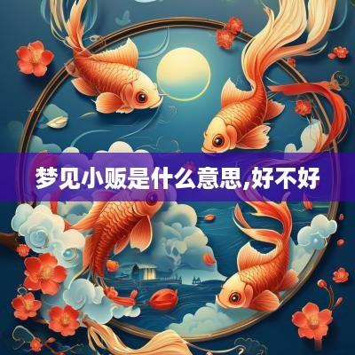 梦见小贩是什么意思,好不好