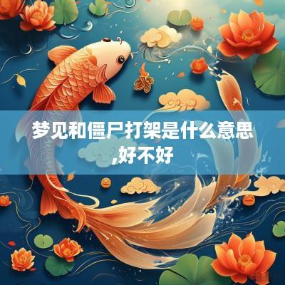 梦见和僵尸打架是什么意思,好不好