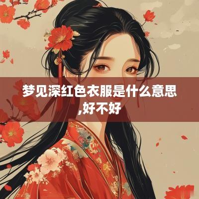 梦见深红色衣服是什么意思,好不好