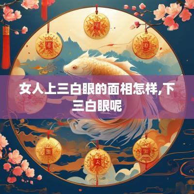 女人上三白眼的面相怎样,下三白眼呢