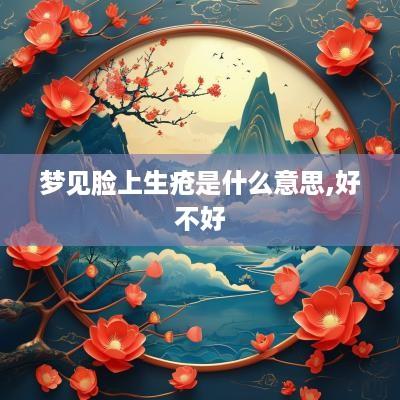 梦见脸上生疮是什么意思,好不好