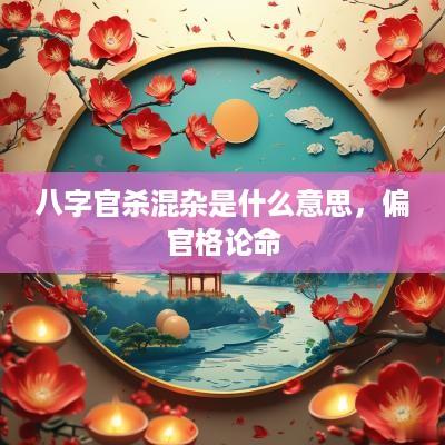 八字官杀混杂是什么意思，偏官格论命