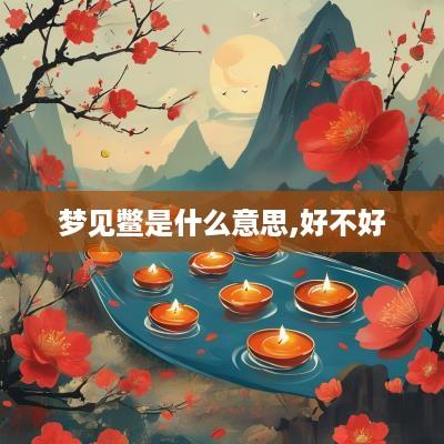 梦见鳖是什么意思,好不好