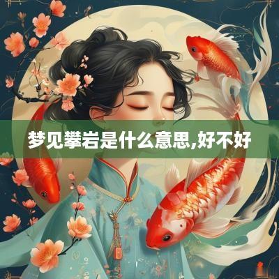 梦见攀岩是什么意思,好不好
