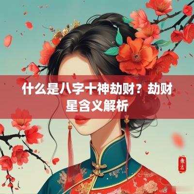 什么是八字十神劫财？劫财星含义解析