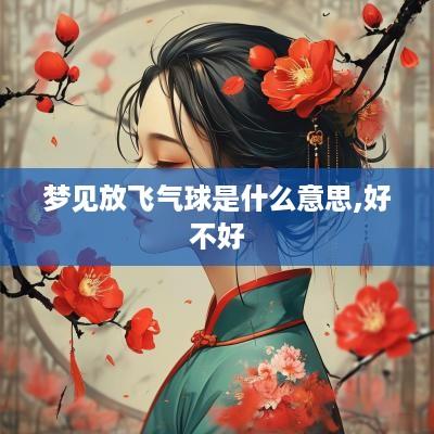梦见放飞气球是什么意思,好不好
