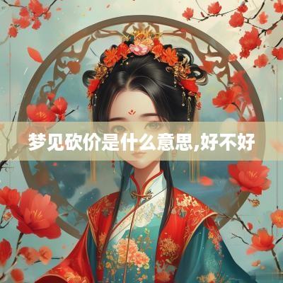 梦见砍价是什么意思,好不好