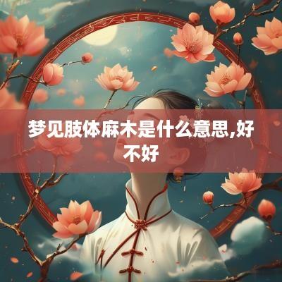 梦见肢体麻木是什么意思,好不好