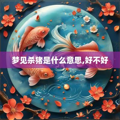 梦见杀猪是什么意思,好不好