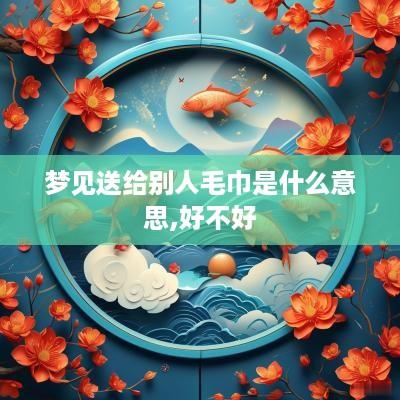 梦见送给别人毛巾是什么意思,好不好