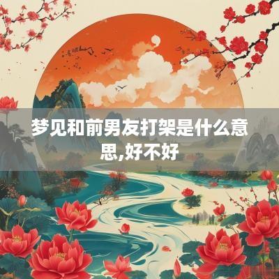 梦见和前男友打架是什么意思,好不好