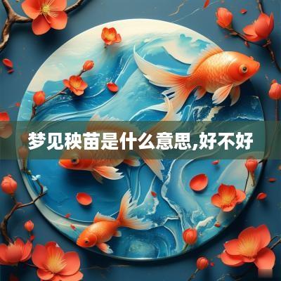梦见秧苗是什么意思,好不好