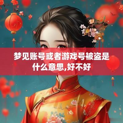 梦见账号或者游戏号被盗是什么意思,好不好