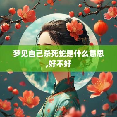 梦见自己杀死蛇是什么意思,好不好