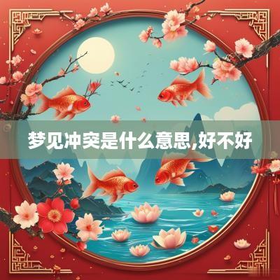 梦见冲突是什么意思,好不好