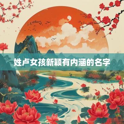 姓卢女孩新颖有内涵的名字
