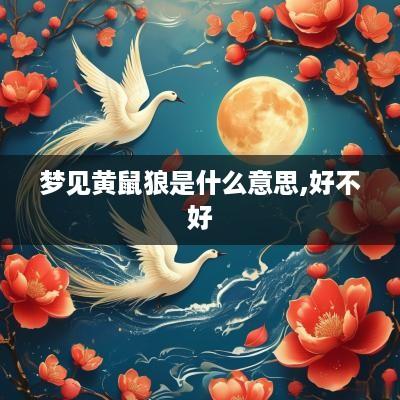 梦见黄鼠狼是什么意思,好不好
