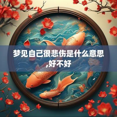 梦见自己很悲伤是什么意思,好不好