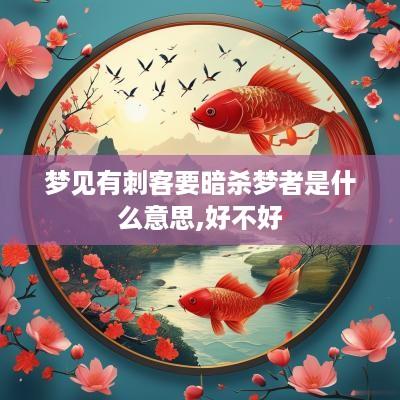 梦见有刺客要暗杀梦者是什么意思,好不好
