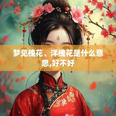 梦见槐花、洋槐花是什么意思,好不好