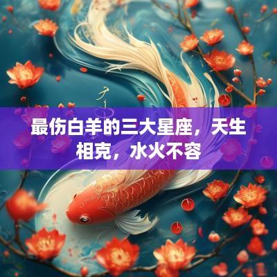 最伤白羊的三大星座，天生相克，水火不容