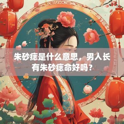 朱砂痣是什么意思，男人长有朱砂痣命好吗？