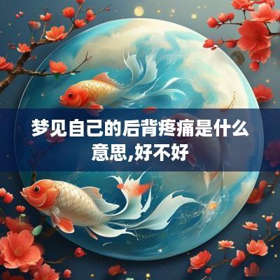 梦见自己的后背疼痛是什么意思,好不好