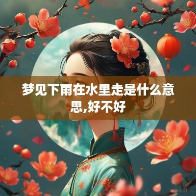 梦见下雨在水里走是什么意思,好不好