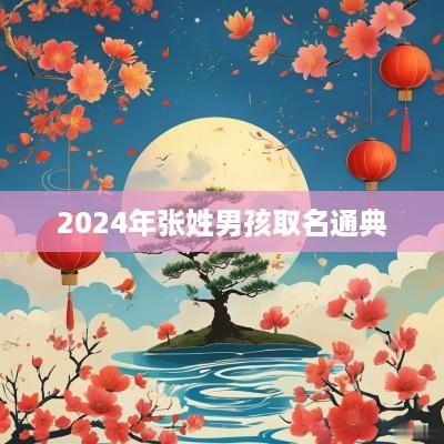 2025年张姓男孩取名通典