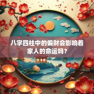 八字四柱中的偏财会影响着家人的命运吗？