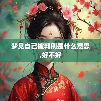 梦见自己被判刑是什么意思,好不好