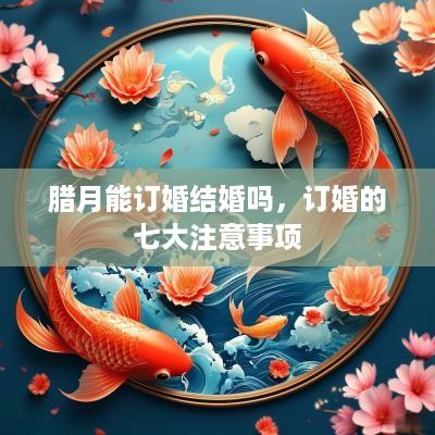 腊月能订婚结婚吗，订婚的七大注意事项