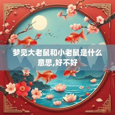 梦见大老鼠和小老鼠是什么意思,好不好