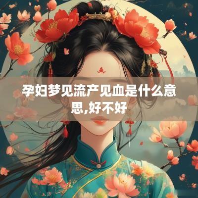 孕妇梦见流产见血是什么意思,好不好