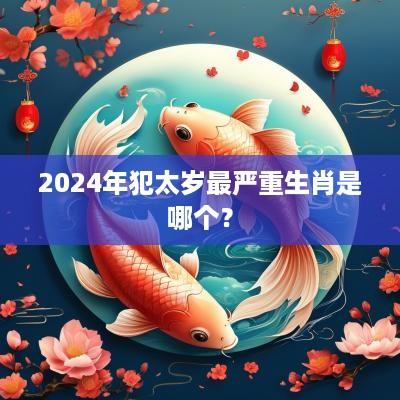 2025年犯太岁最严重生肖是哪个？