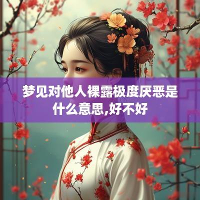 梦见对他人裸露极度厌恶是什么意思,好不好