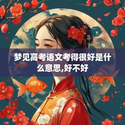 梦见高考语文考得很好是什么意思,好不好
